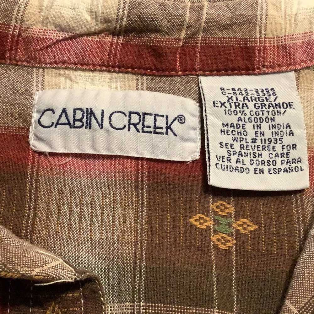 Y2K/Cabin Creek/Fall/Rustic/Cabin/Plaid/Vtg/100% … - image 4