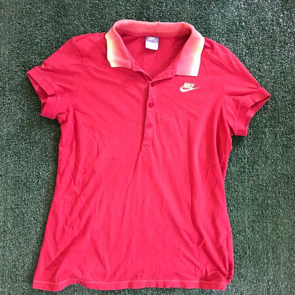 Vintage Red Nike Polo Shirt Women’s XL. - image 1