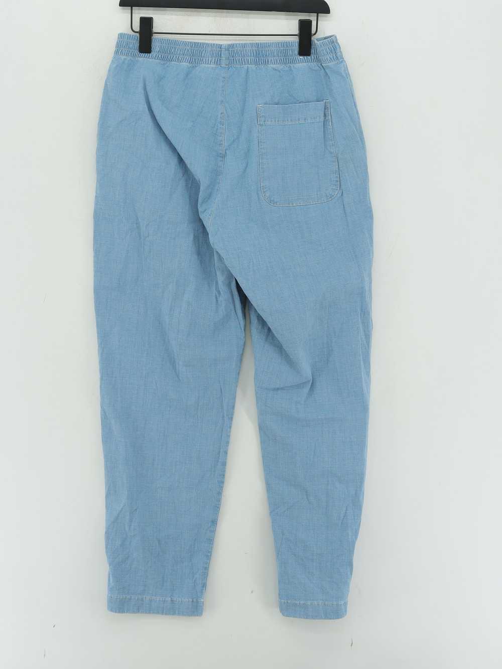 Uniqlo Women's Trousers W 33 in Blue Cotton with … - image 2