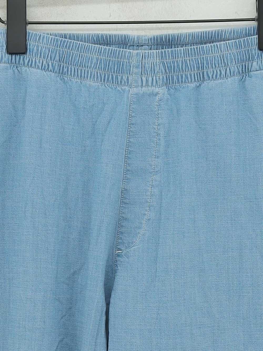 Uniqlo Women's Trousers W 33 in Blue Cotton with … - image 3