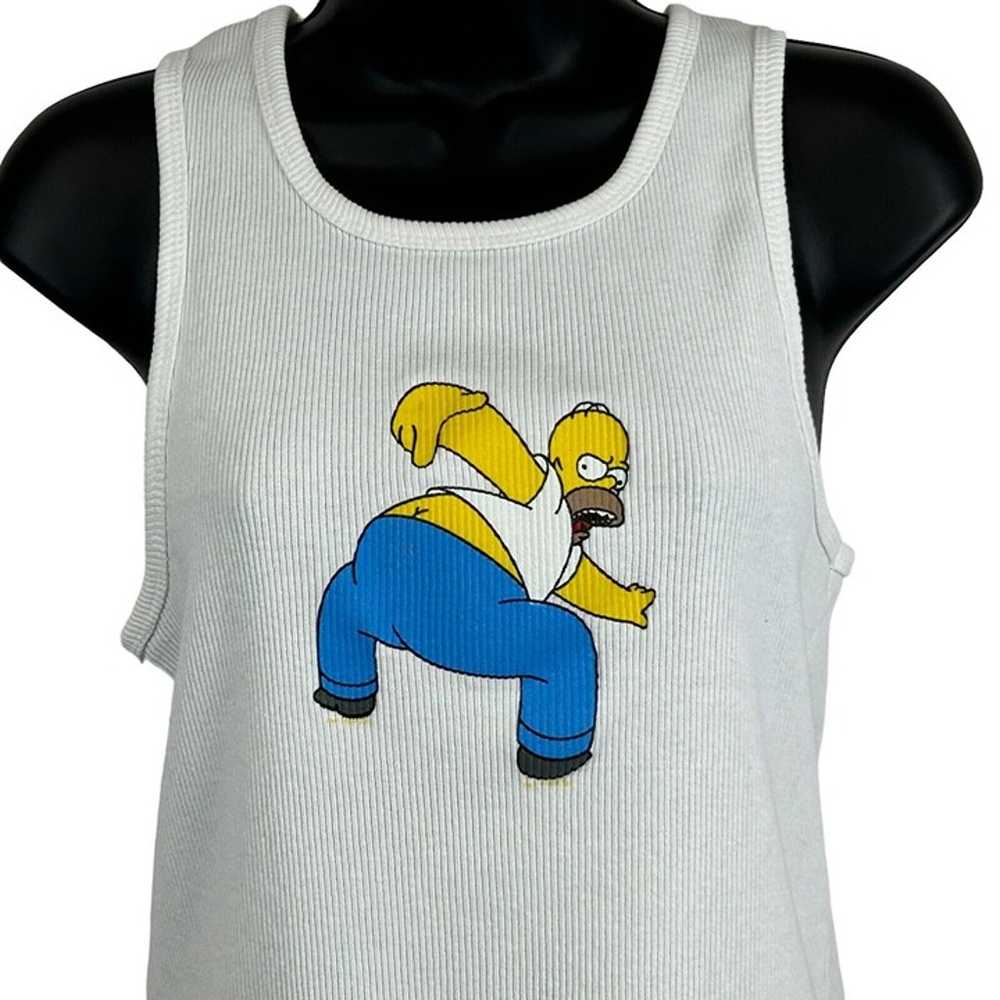 The Simpsons Homer Simpson Vintage 90s Womens Tan… - image 1