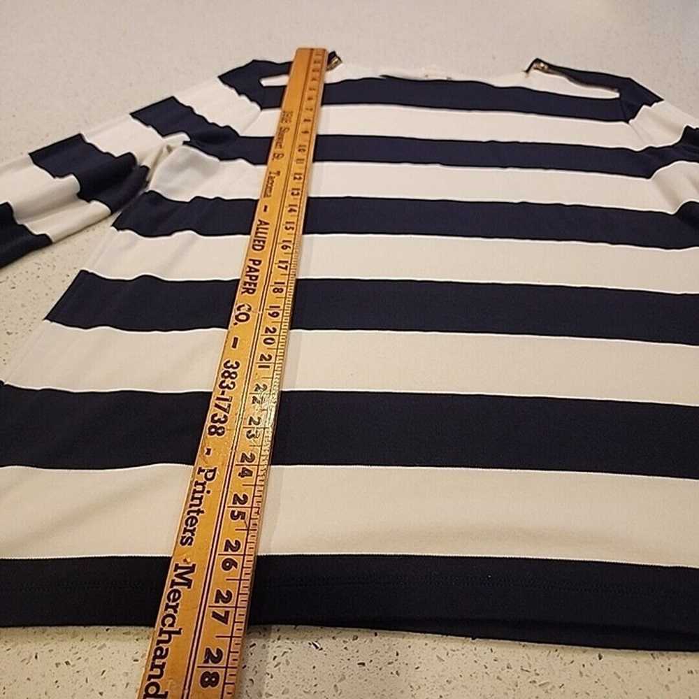 3 (XL 16/18) Chico's Black White Broad Stripe Jer… - image 7