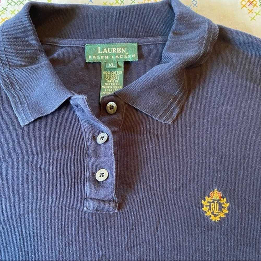 Vintage Lauren Ralph Lauren Navy Polo - image 6