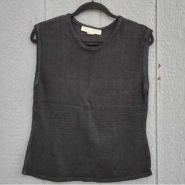 Vintage American Knitworks Sleeveless Knit Top X-… - image 1