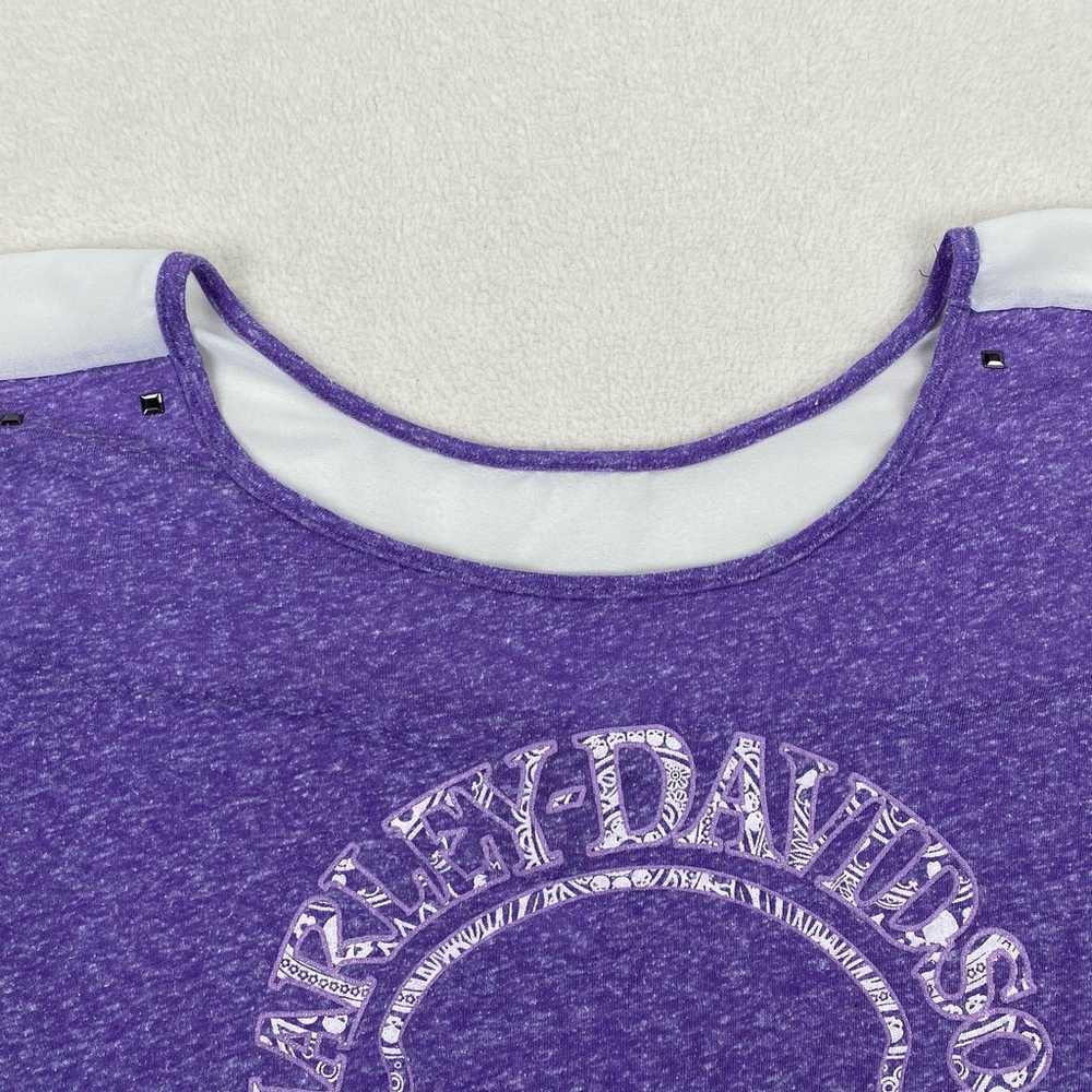 Vintage Harley Davidson Shirt Size XL Purple Shor… - image 2