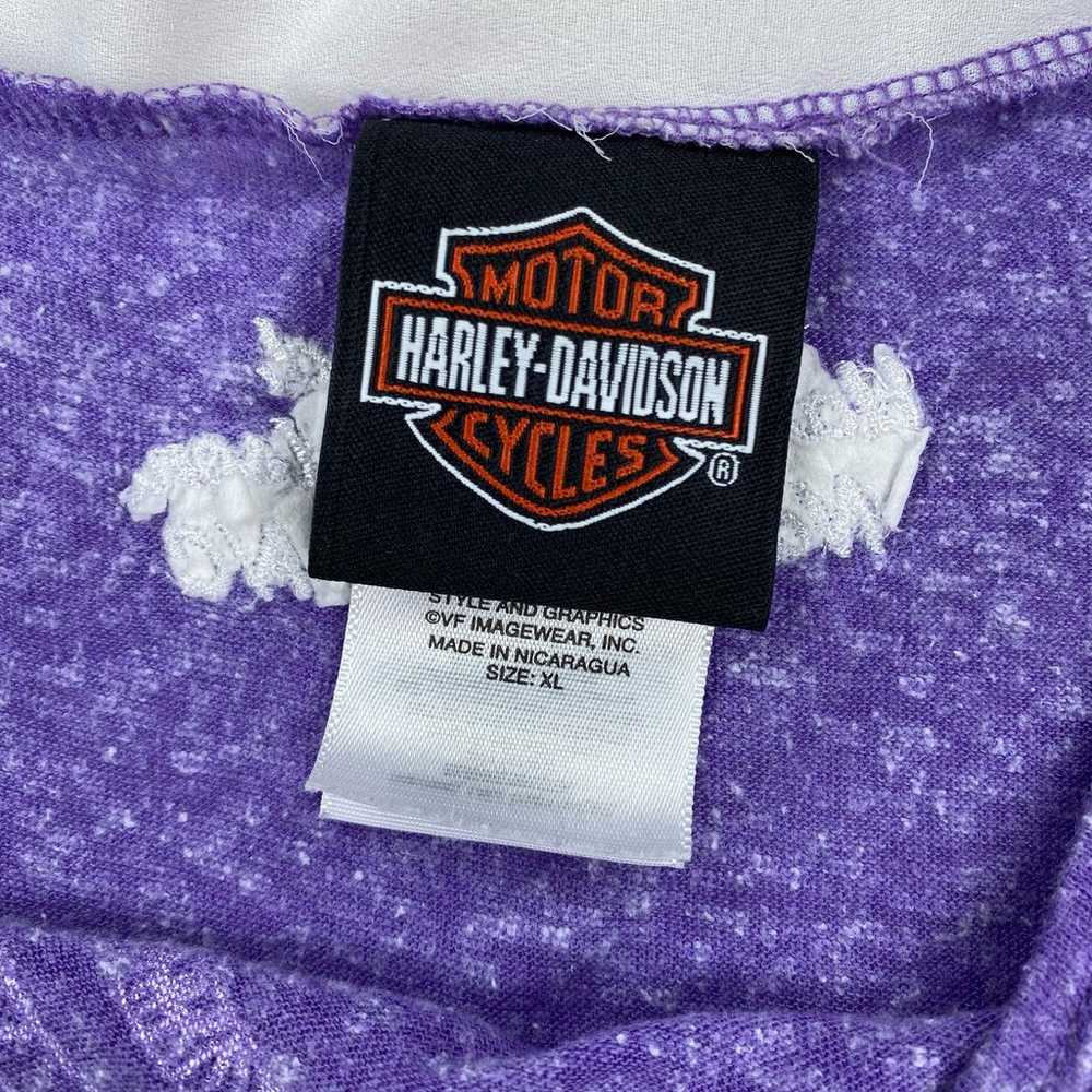 Vintage Harley Davidson Shirt Size XL Purple Shor… - image 3