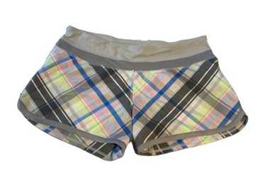 LULULEMON Run Speed Short Size 10 Rad Plaid Lulla… - image 1