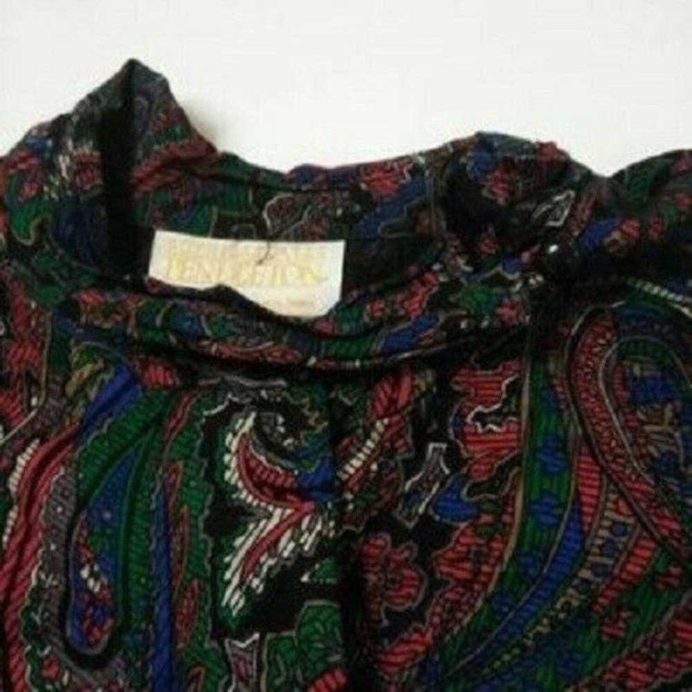 Vintage Pendleton blouse paisley Size 16  multi c… - image 6