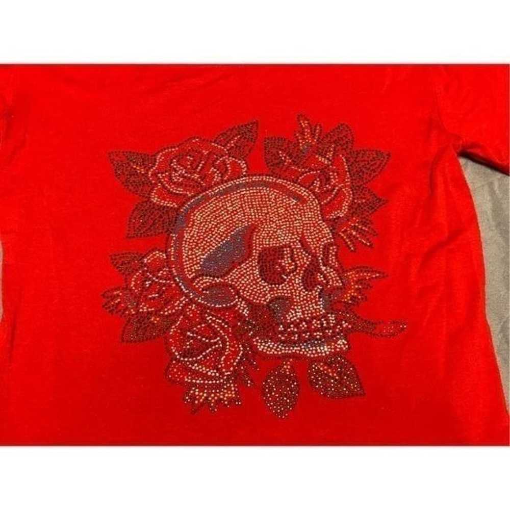 Vintage Ed Hardy Shirt Womens Extra Large Red Chr… - image 4