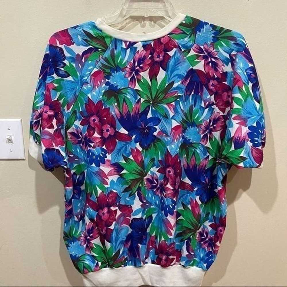 Vintage 90s AMERICAN SPECTATOR Tropical Floral Si… - image 7