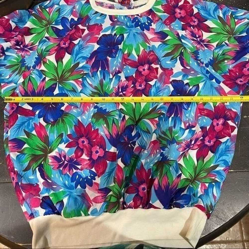 Vintage 90s AMERICAN SPECTATOR Tropical Floral Si… - image 8