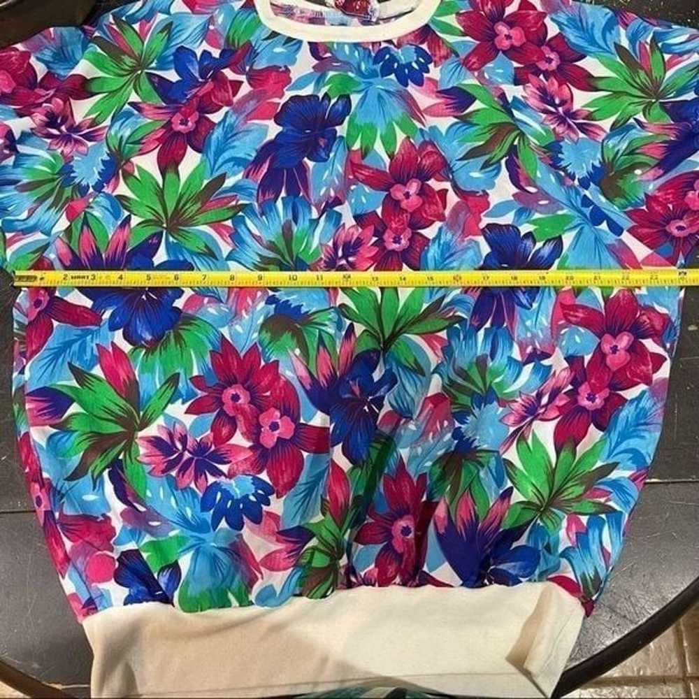 Vintage 90s AMERICAN SPECTATOR Tropical Floral Si… - image 9