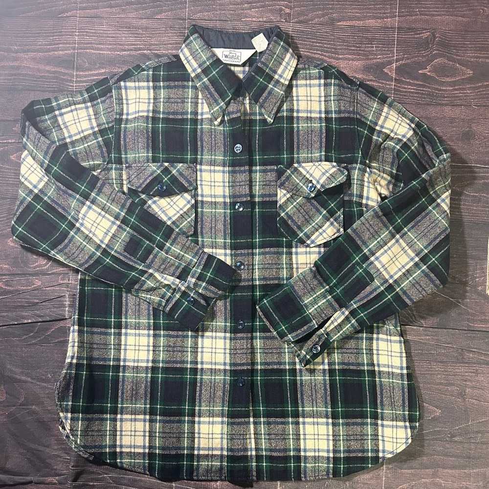 VINTAGE Woolrich Flannel Women’s 16 Plaid Made in… - image 1