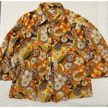 Vintage Womens Button Down Shirt XL - image 1