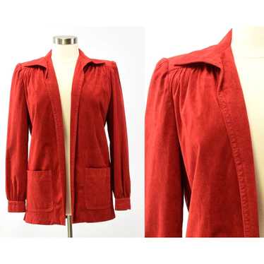 Vintage 70s Vintage Women's Lilli Ann Red Open Fr… - image 1