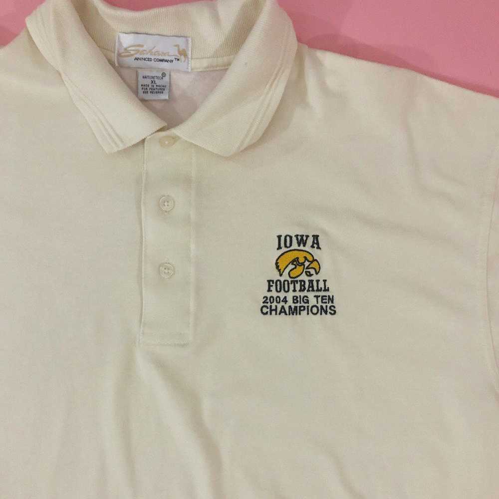 Y2K 2004 Iowa Hawkeyes Football Polo - image 2