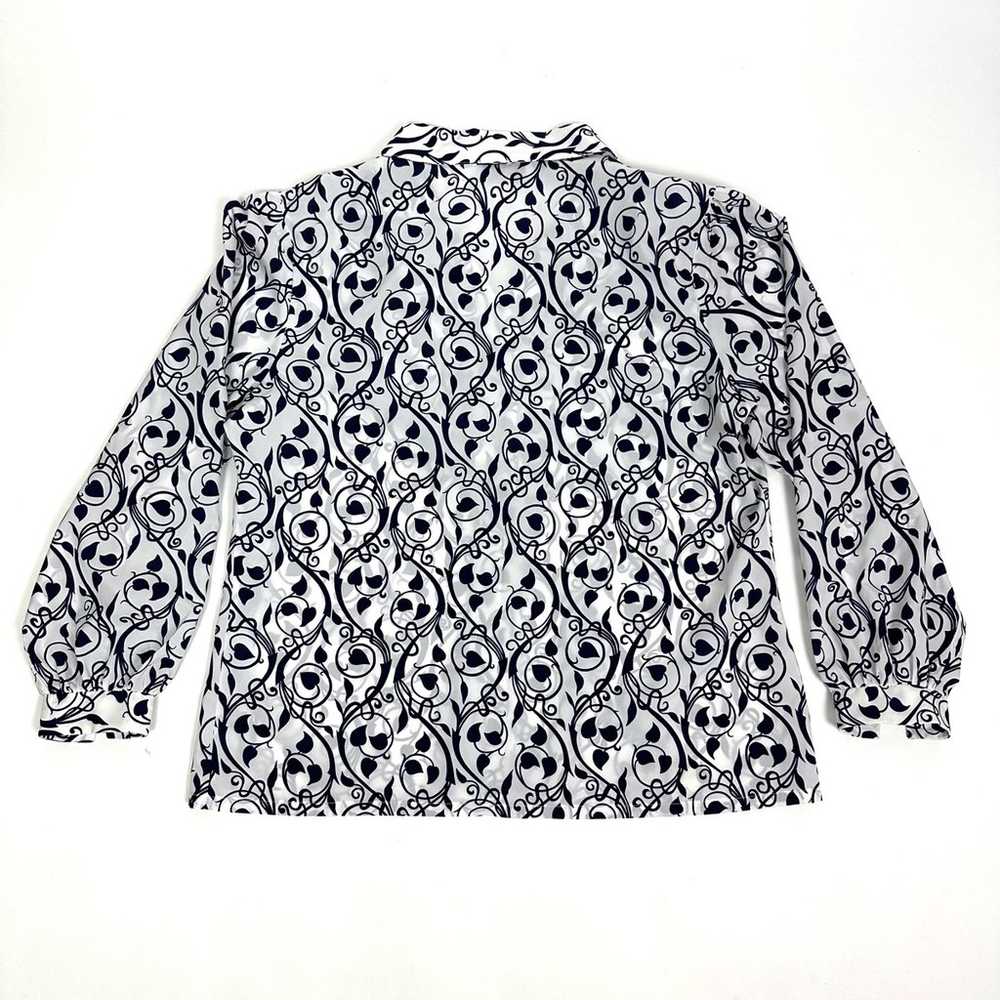 Vintage 80s Button Up Blouse - image 4