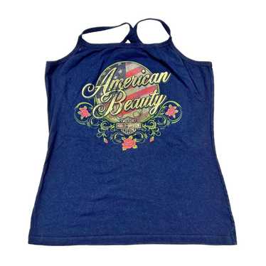 Vintage Harley Davidson Y2K American Beauty Tank … - image 1