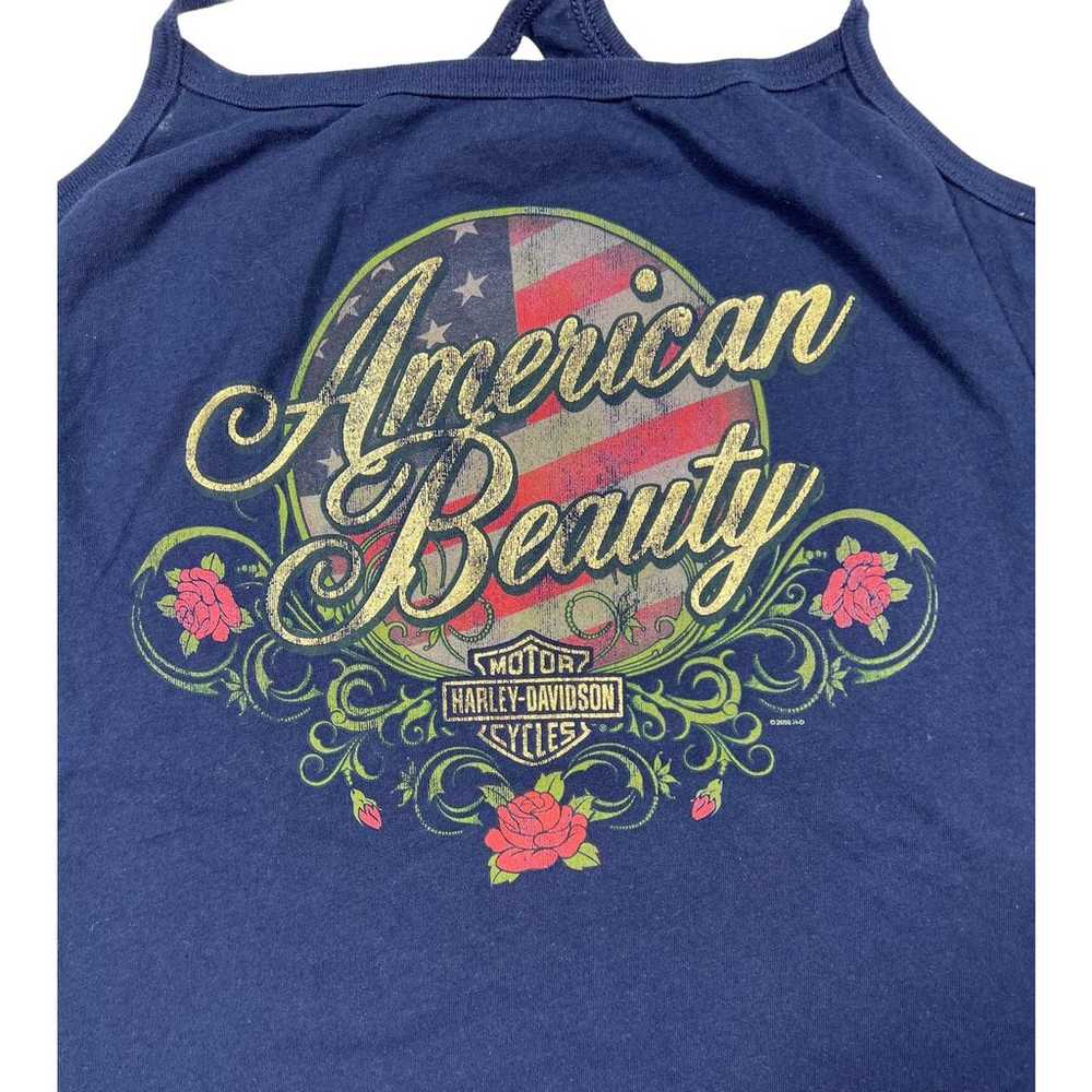 Vintage Harley Davidson Y2K American Beauty Tank … - image 2