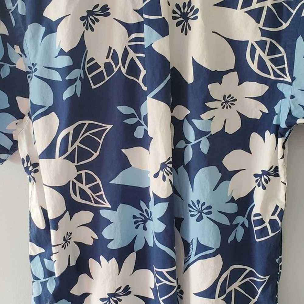 Abercrombie and Fitch Vintage Blue/White Hawaiian - image 3