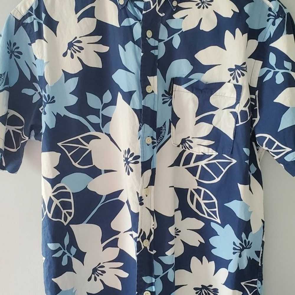 Abercrombie and Fitch Vintage Blue/White Hawaiian - image 4