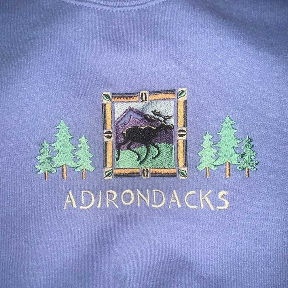 Vintage Jerzees Adirondacks Crewneck Sweatshirt E… - image 4