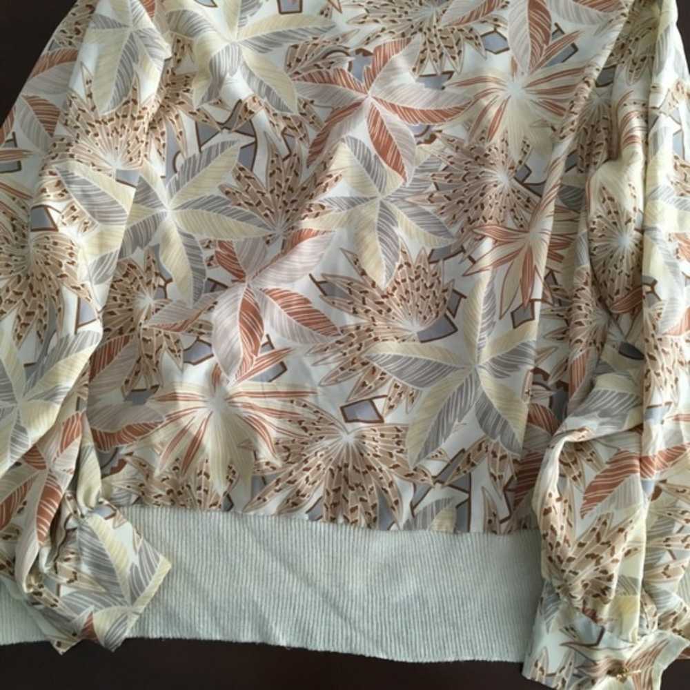 Castlebrook vintage floral neutral top blouse USA… - image 5