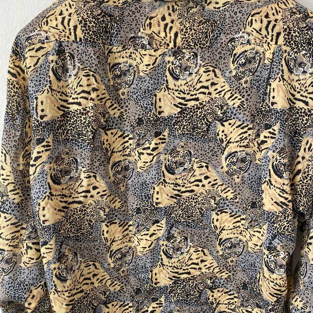 Anna & Frank Vintage 100% Silk Tiger & Leopard Pr… - image 6