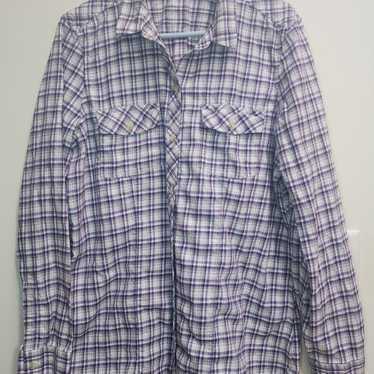 Vintage Eddie Bauer Purple, White Cream and Black… - image 1