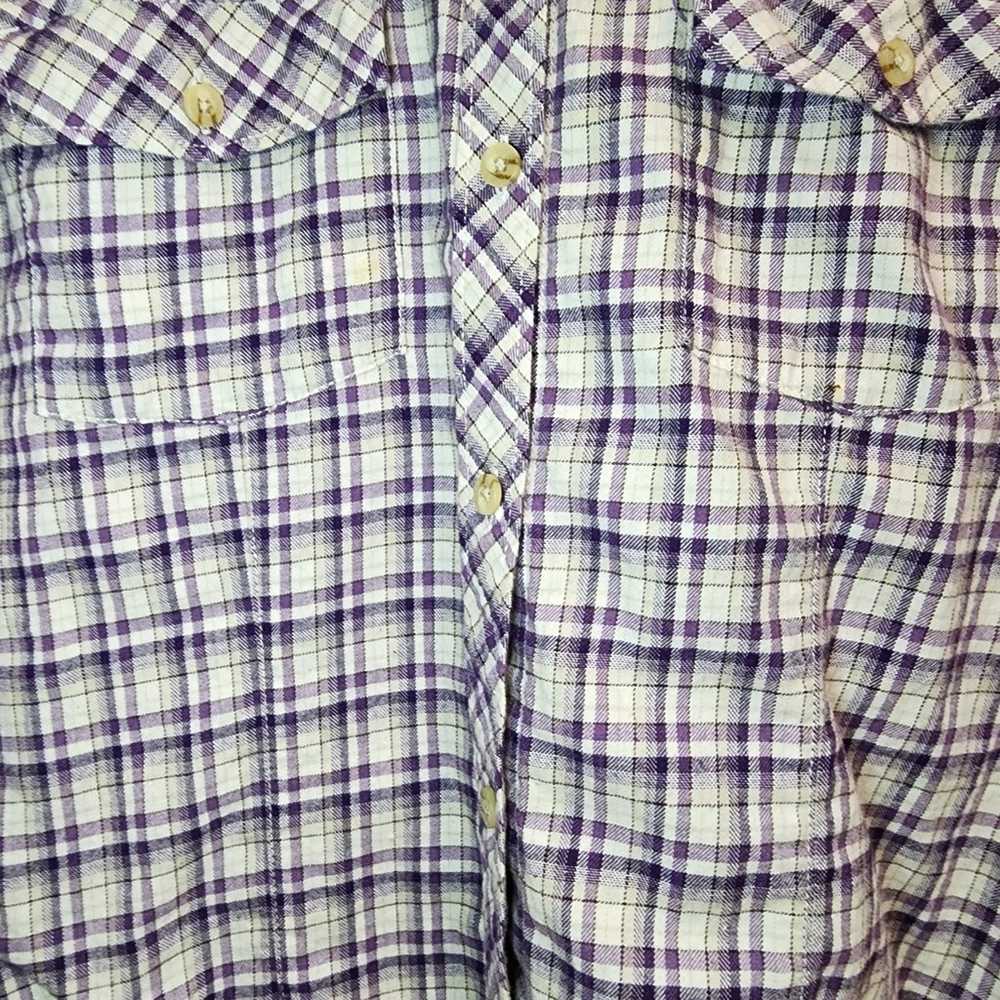 Vintage Eddie Bauer Purple, White Cream and Black… - image 3