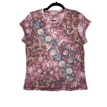 Vintage Y2k Ecit XL Double Sided All Over Floral … - image 1