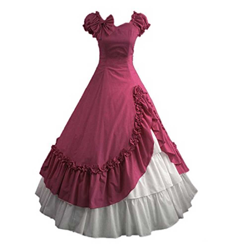 Re-Lady Women's Gothic Victorian Dress Vintage Ci… - image 3