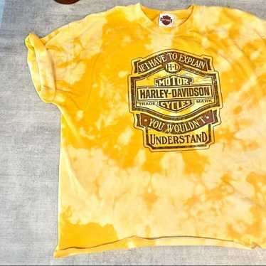 Vintage harley davidson custom tie dye s