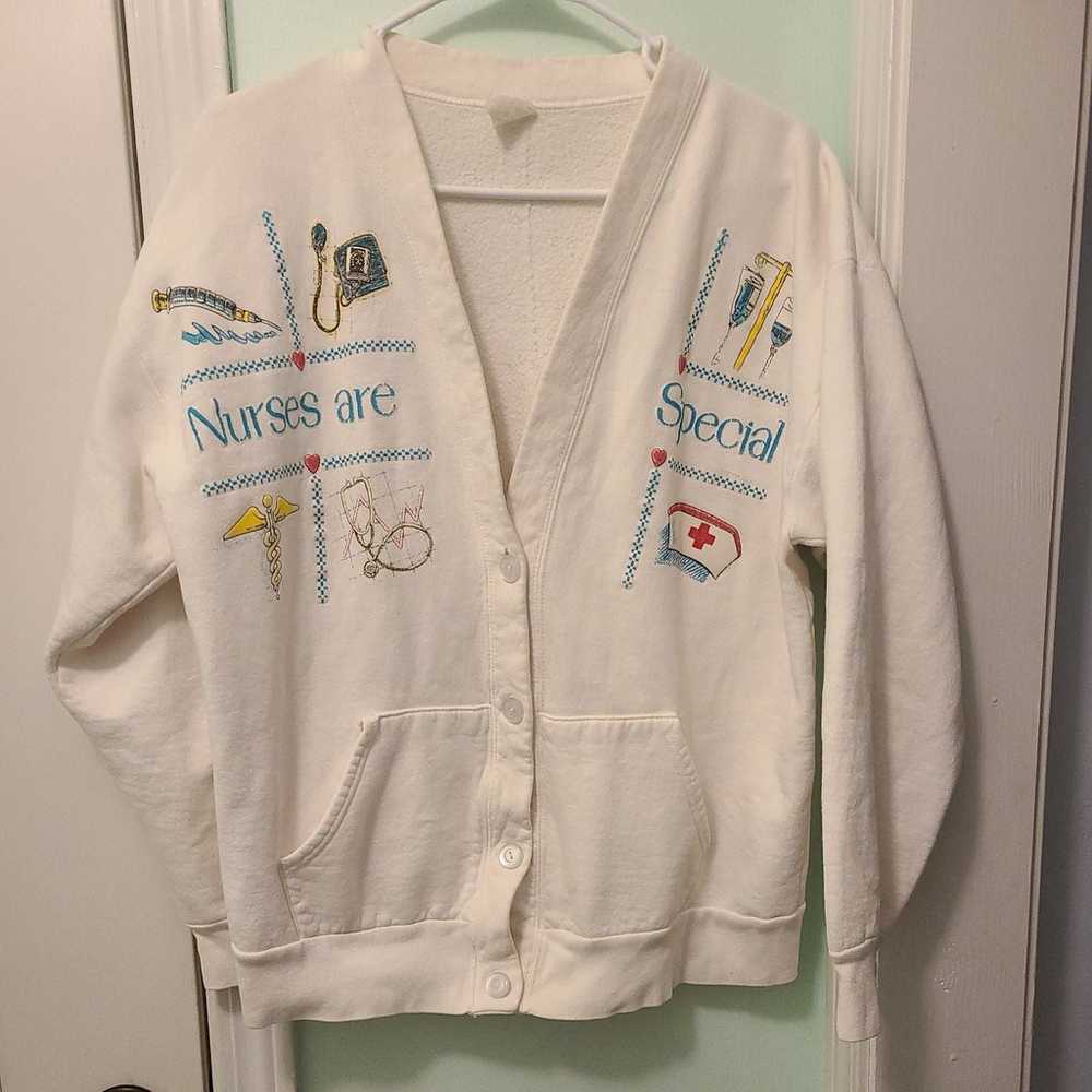 Vintage Bottom Up Nurses Are Special Jacket size … - image 2