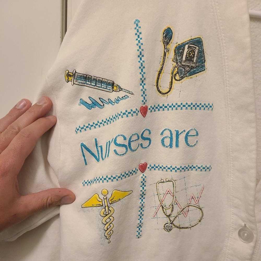 Vintage Bottom Up Nurses Are Special Jacket size … - image 3