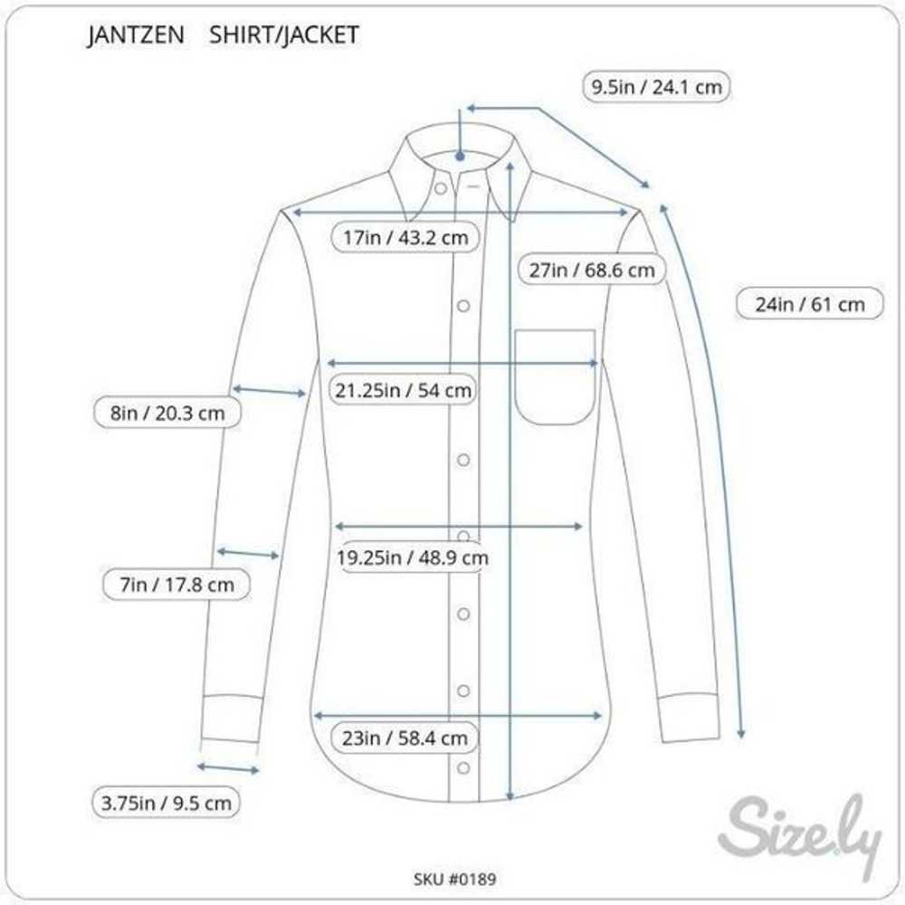 Jantzen Womens Shirt Jacket Blue Pockets Pointed … - image 4