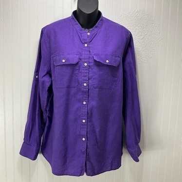 LAUREN RALPH LAUREN 100% Linen Shirt - image 1