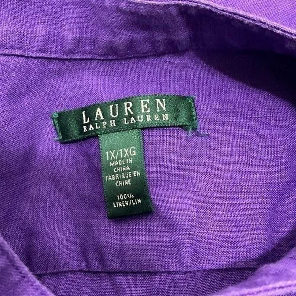 LAUREN RALPH LAUREN 100% Linen Shirt - image 4