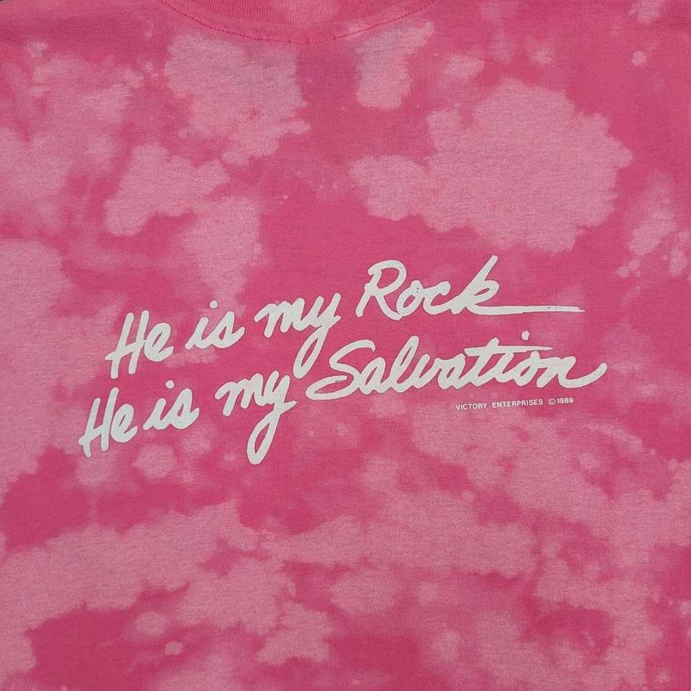 Vintage 1989 Jesus-is-My-Saviour Christian Shirt … - image 8