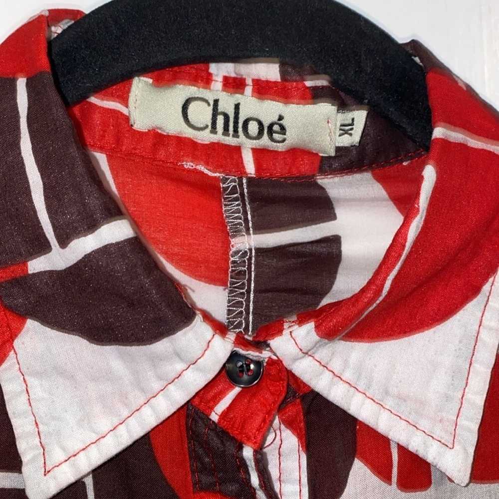 Vintage CHLOE cotton button down shirt - image 4