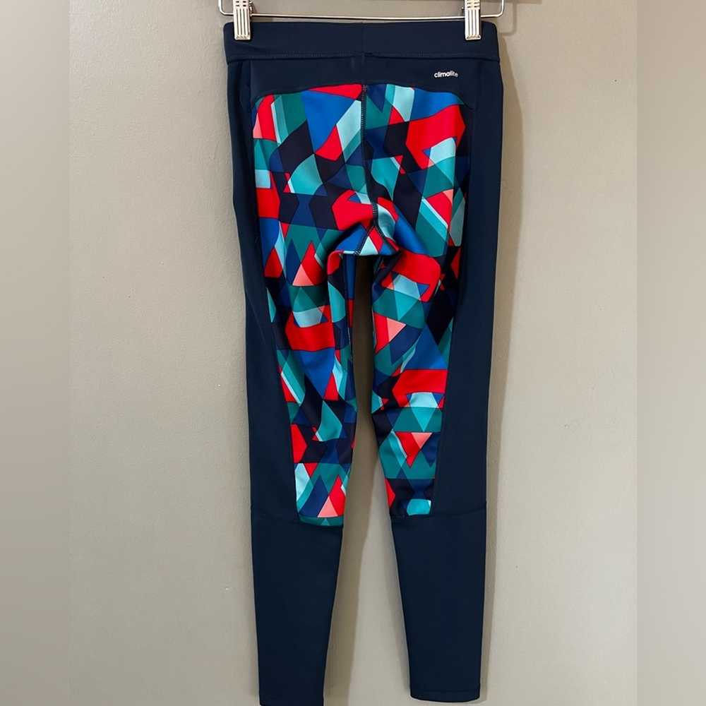 Adidas climate athletic geometric leggings ankle … - image 5