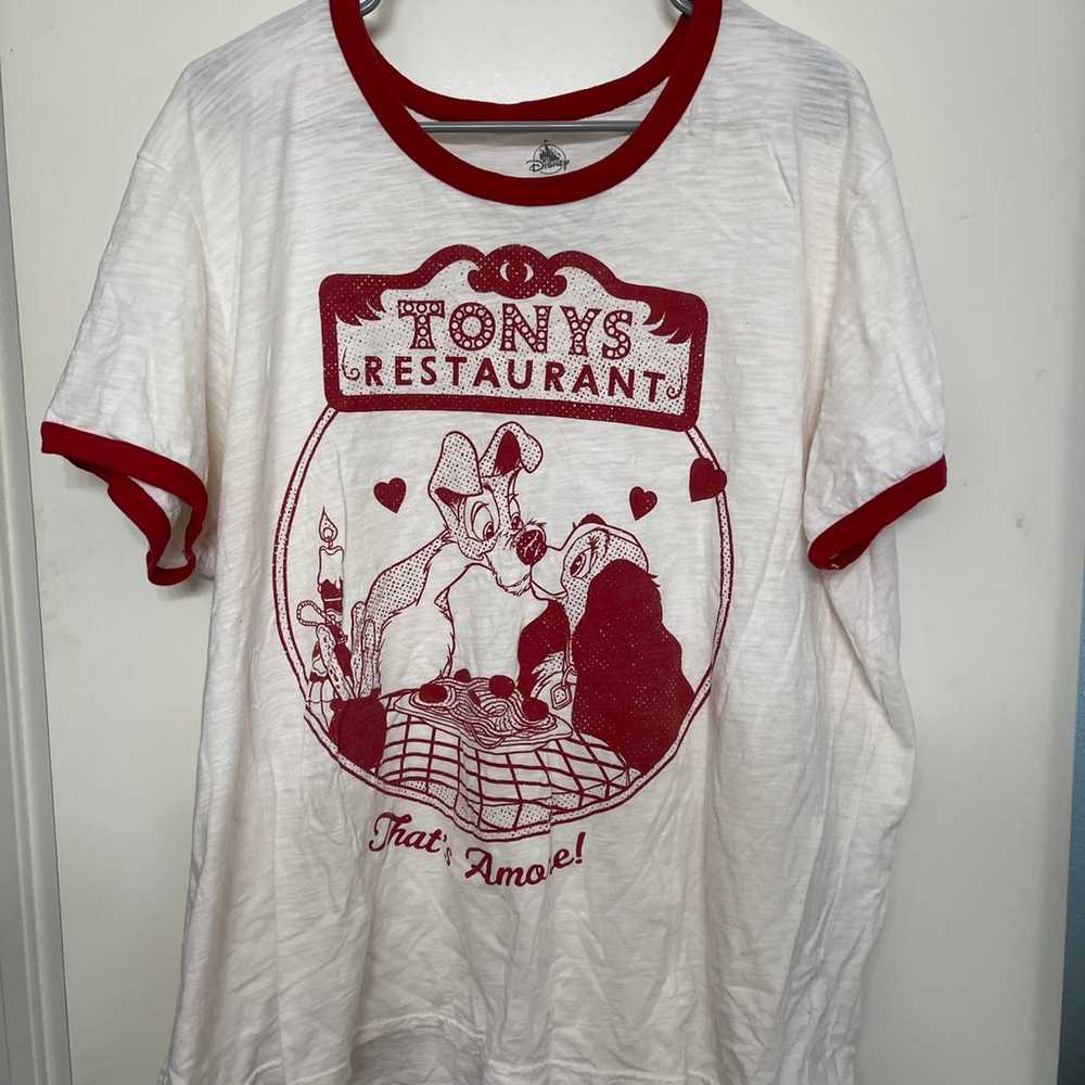 Disney Lady and the Tramp T-Shirt Size 2X Tony’s … - image 1