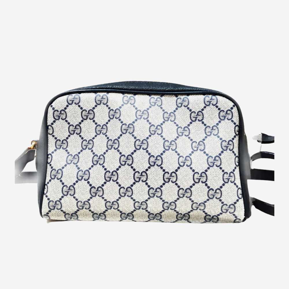 Gucci Navy Monogram Vintage Sherry Line Crossbody… - image 2