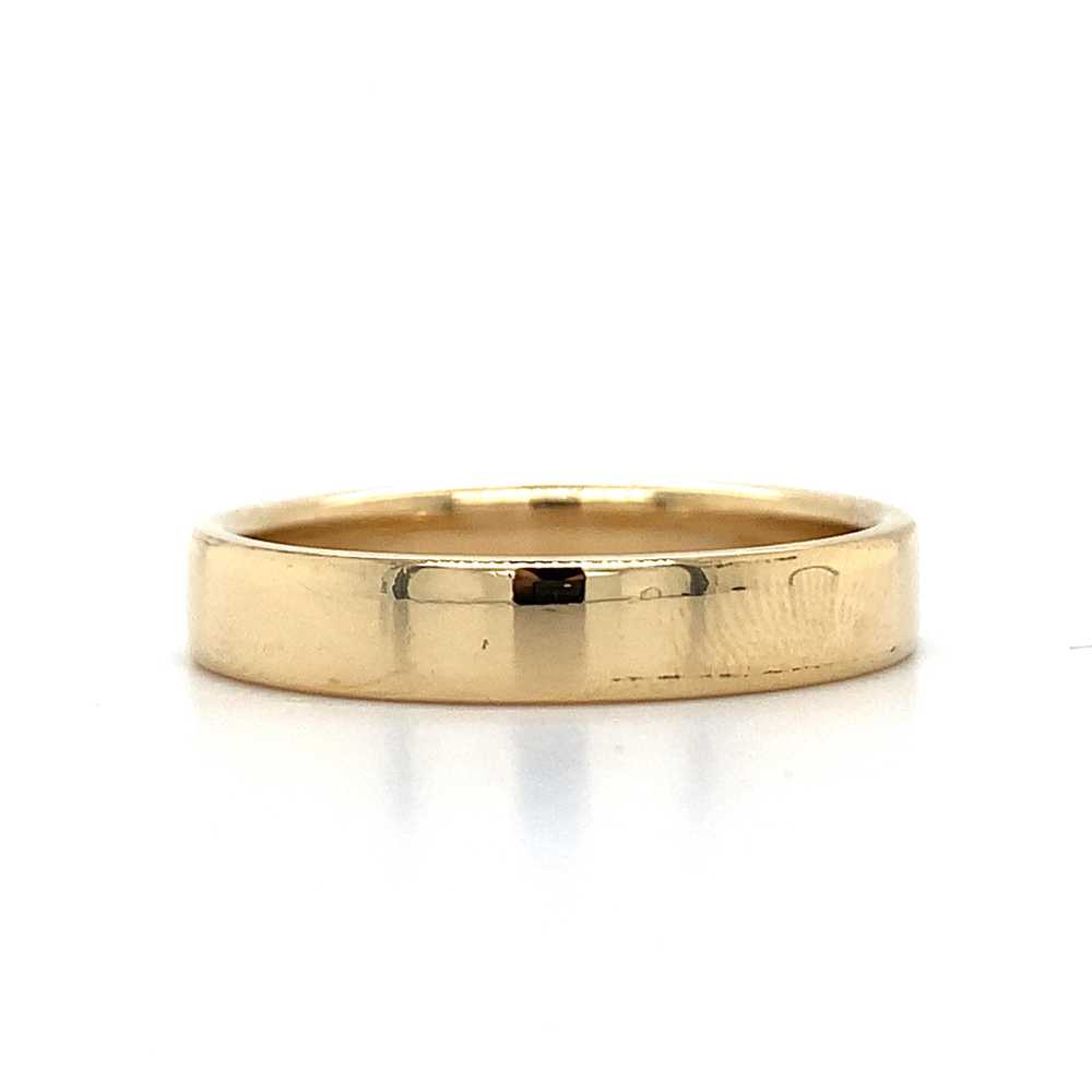 Tiffany & Co Mens 18k Yellow Gold Straight Edge P… - image 1