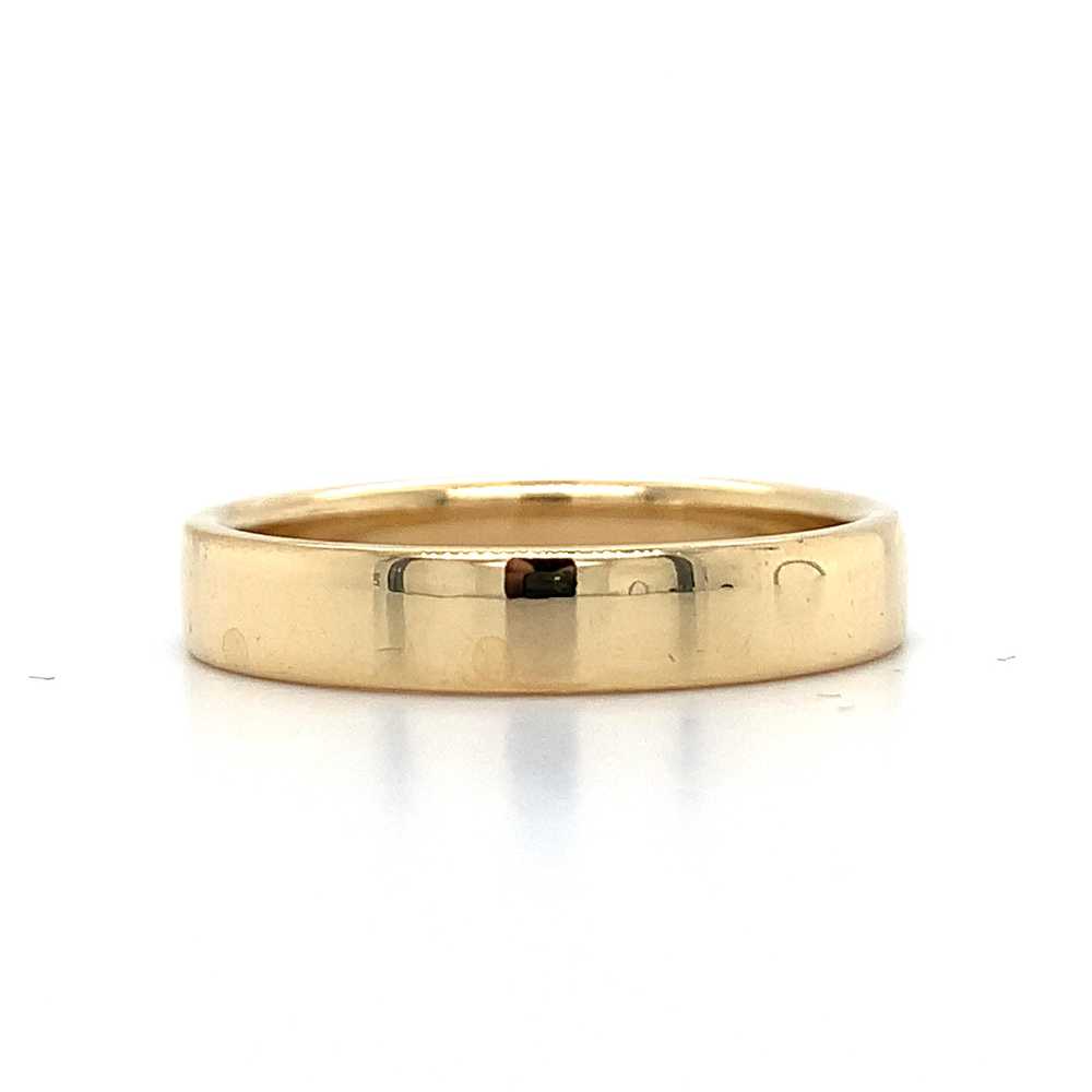 Tiffany & Co Mens 18k Yellow Gold Straight Edge P… - image 7