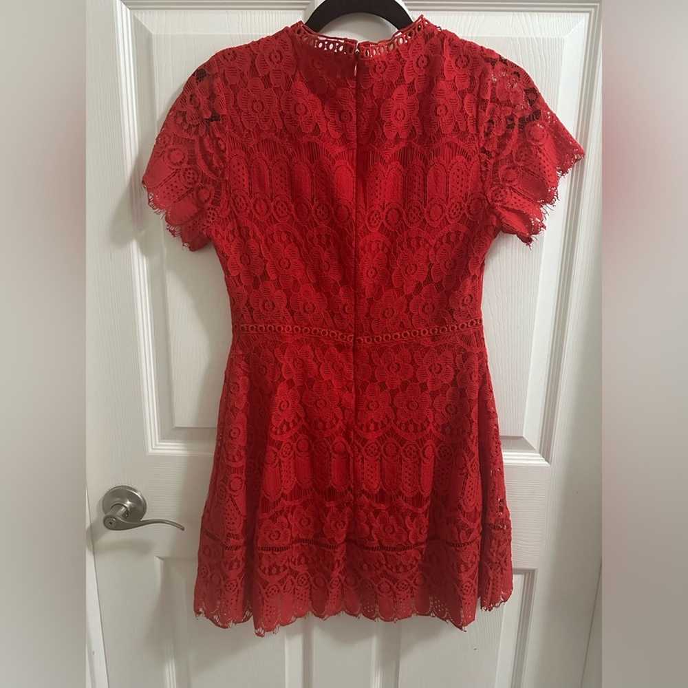 Altar’s State Red Lace Mini Dress Womens Size Sma… - image 5