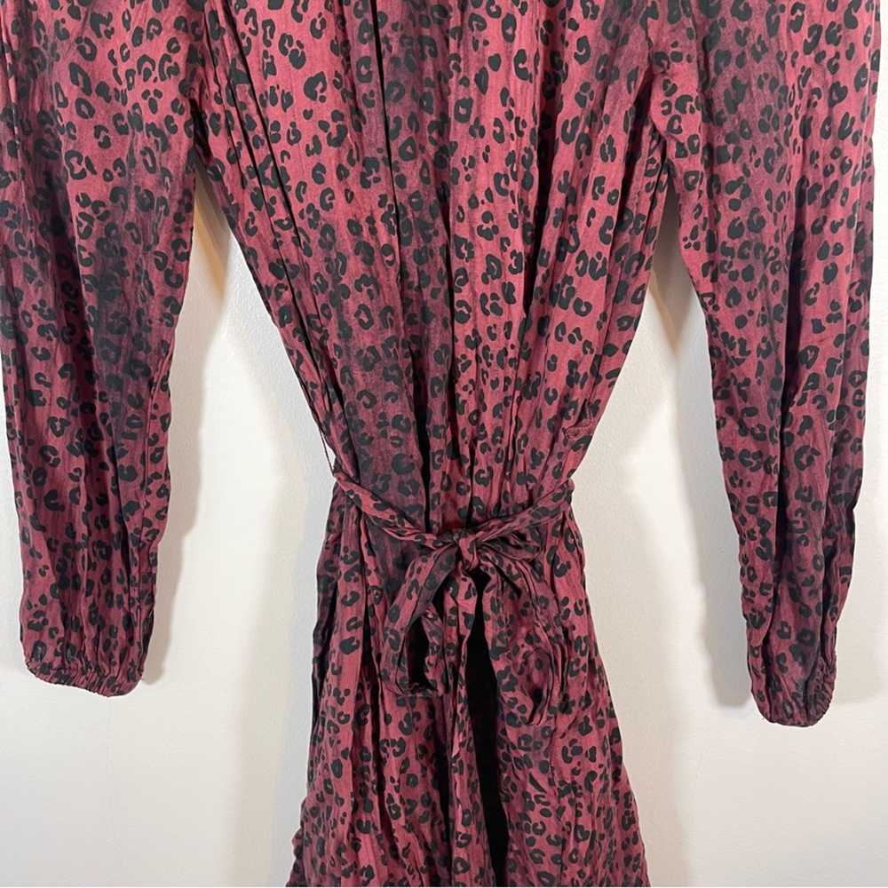 Anthropologie Cloth & Stone Leopard Print Pleated… - image 5