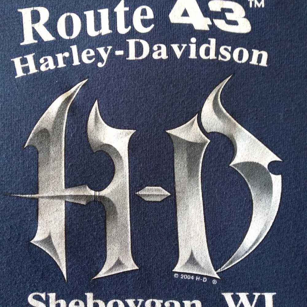 Vintage Harley Davidson Tshirt 2x 100% Cotton Wis… - image 9