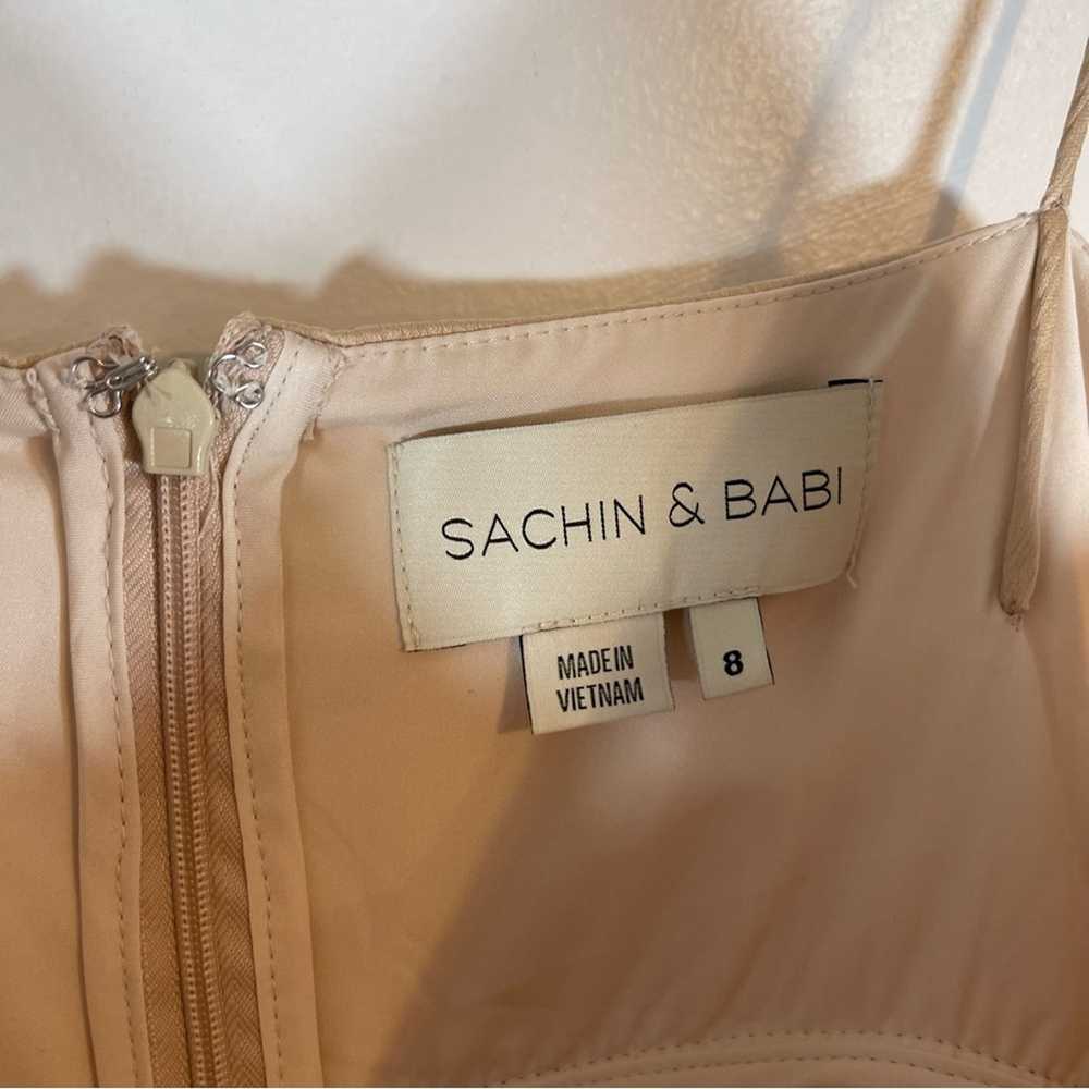 Sachin & Babi Champagne Jessica Gown Sleeveless P… - image 4