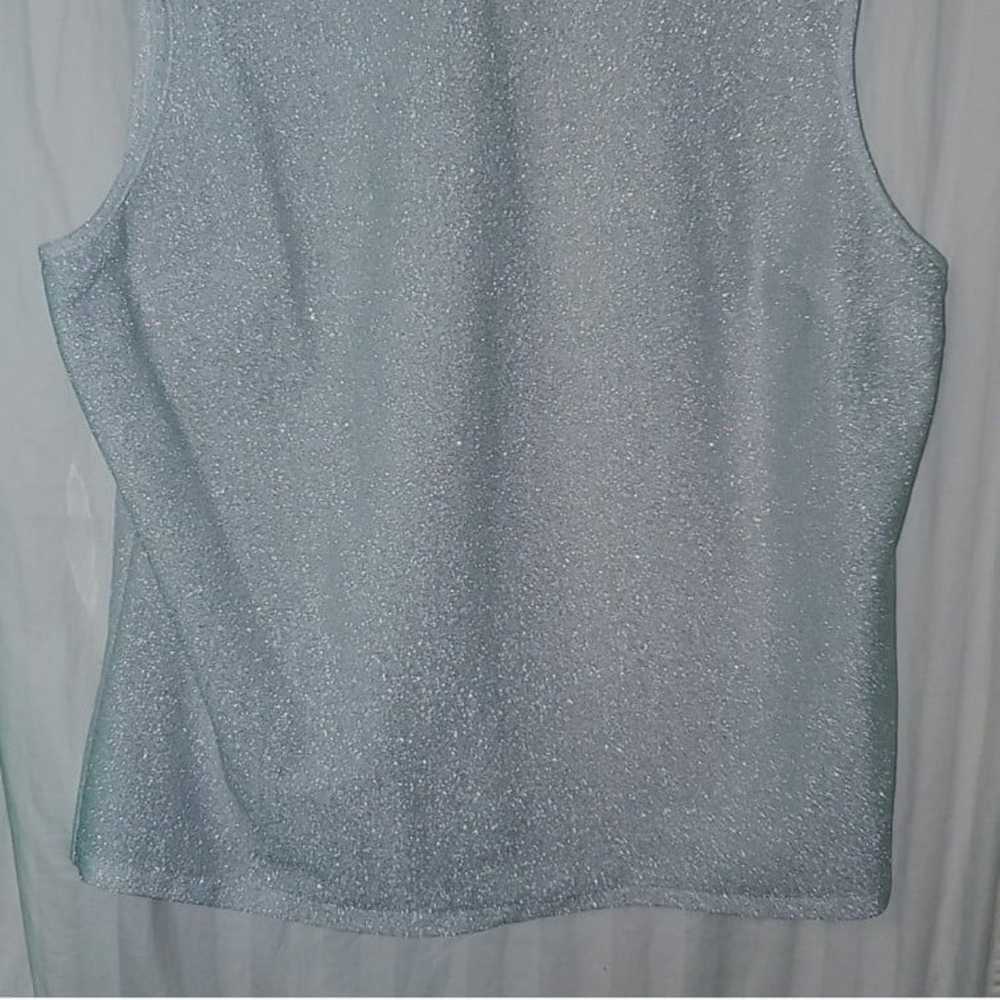 Vintage 70s Land n Sea disco sparkly top - image 4